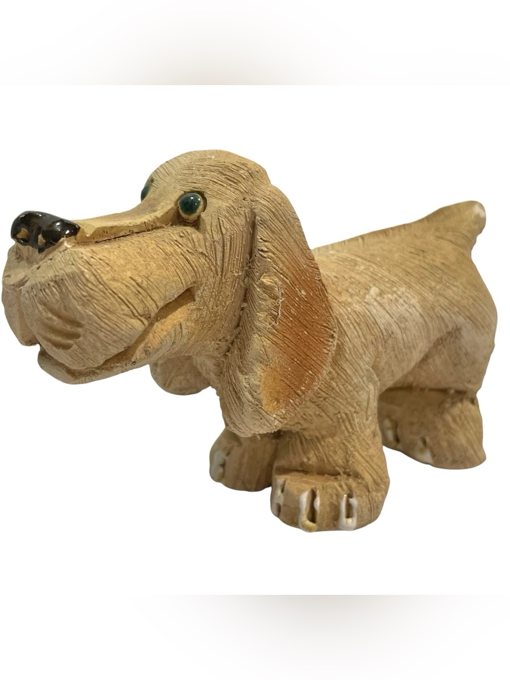 Vintage 1970s Artesania Rinconada Basset Hound Dog Retired Classic Collection